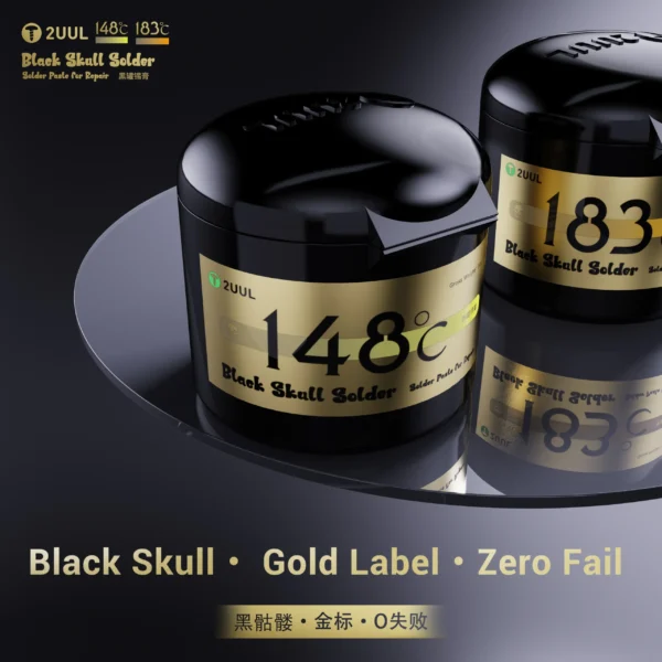 2uul BS148 / BS183 Black Skull Solder Paste