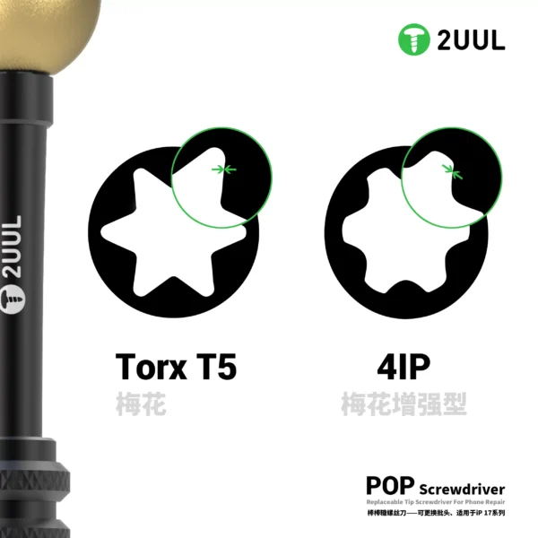 2uul SD87 POP Screwdriver for iPhone 17 Series