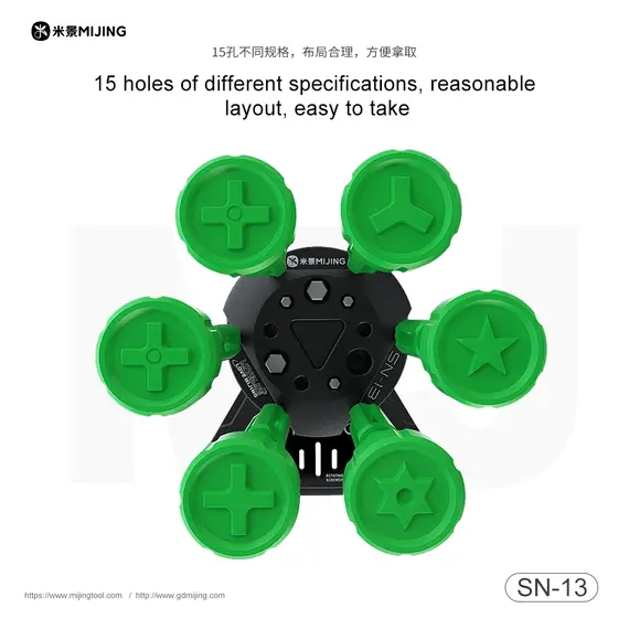 Mijing SN-13 Rotating Wheel Screwdriver Storage Rack