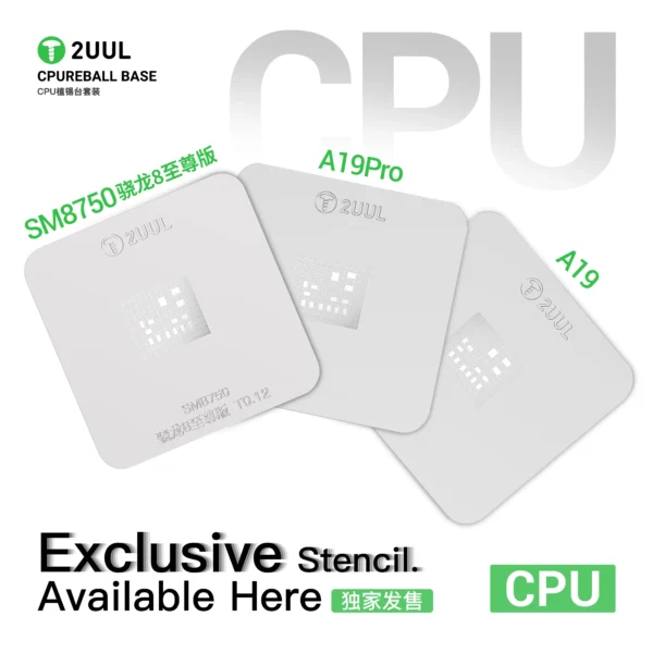 2UUL BH17 CPU REBALL BASE Magnetic Dual-Sided Reballing Platform Set