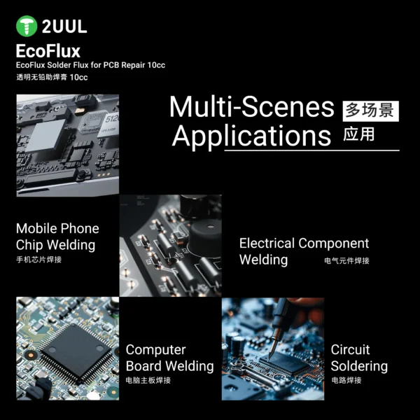 2UUL SC11 EcoFlux Solder Flux for PCB Repair 10cc
