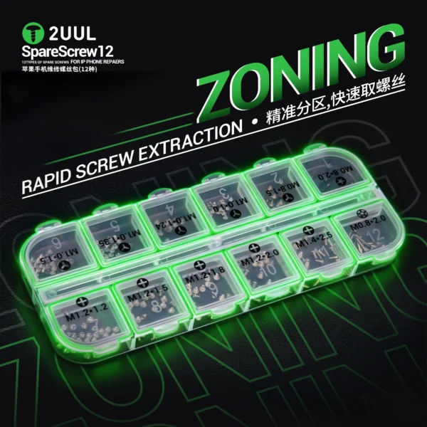 2UUL SC22 SpareScrew12 Screws for iPhone Repairs