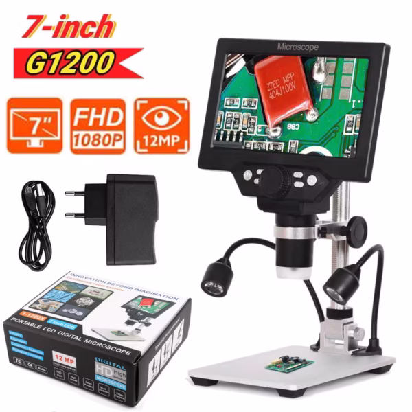 1200x Digital Microscope with adjustable 7 LCD screen