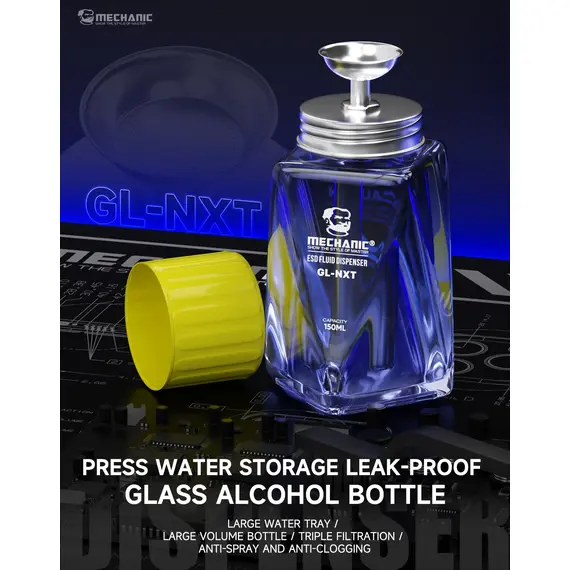 Mechanic GL-NXT 150mL Empty Glass Alcohol Bottle