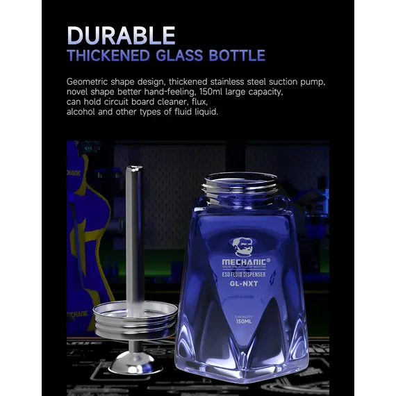 Mechanic GL-NXT 150mL Empty Glass Alcohol Bottle