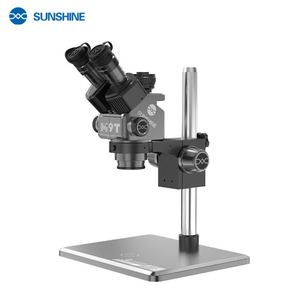 Sunshine M9T 6X-45X Continuous Zoom Trinocular Microscope