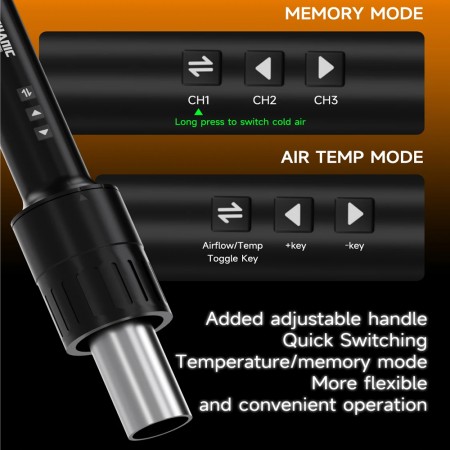 Mechanic AIRNOVA 1200W Intelligent Curved Hot Air Station