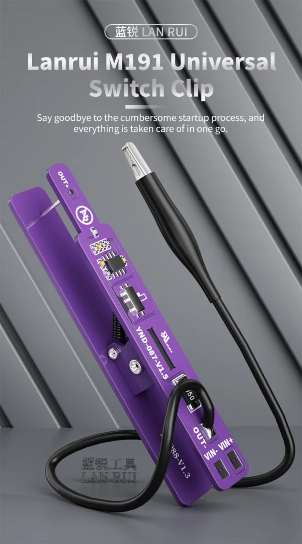 Lanrui M191 Universal Motherboards(Unencrypted) Battery Switch Clip for iPhone / Android / Tablet