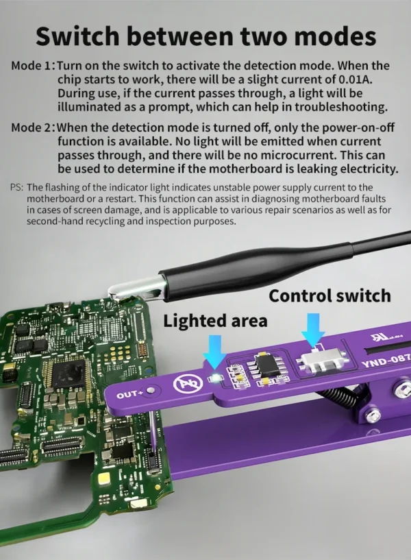 Lanrui M191 Universal Motherboards(Unencrypted) Battery Switch Clip for iPhone / Android / Tablet