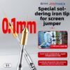 JTX S1 0.1mm Ultra-Fine Pure Copper Soldering Iron Tip Special for Screen Jumper