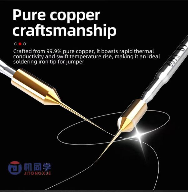 JTX S1 0.1mm Ultra-Fine Pure Copper Soldering Iron Tip Special for Screen Jumper