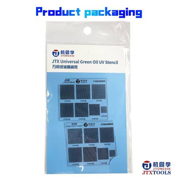 JTX Universal green oil isolation stencil