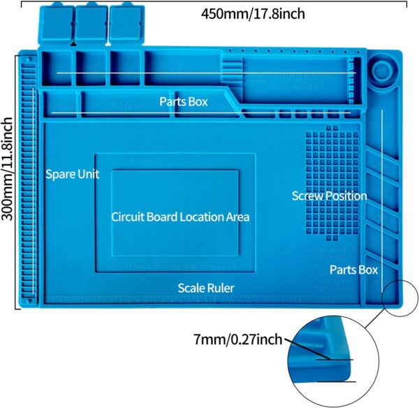 71nfdueED0L._AC_SL1500_ S-160 Soldering Mat Insulation Silicone