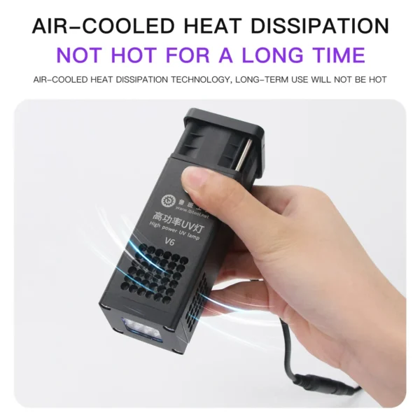 Luban V6 Intelligent Powerful UV Glue Curing Lamp with Maintenance Cooling Fan