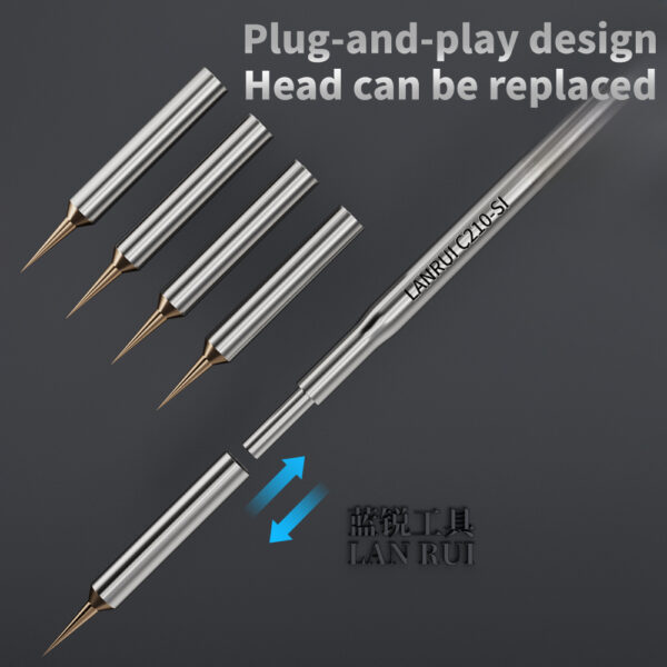 Lanrui S01 C210-SI Soldering Iron Tip with 5Pcs Sharp Needles