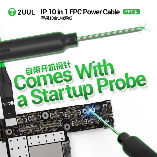 PW10FPC_10_1_5 2UUL PW10 FPC Power Cable for iPhone 7-17series 10 in 1