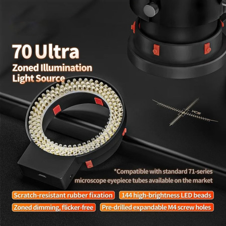 ycs-70ultra-144-lamp-beads-zoned-illumination-microscope-light-source-for-71-series-microscope-1-medium YCS 70Ultra 144 leds Light Source for Microscope