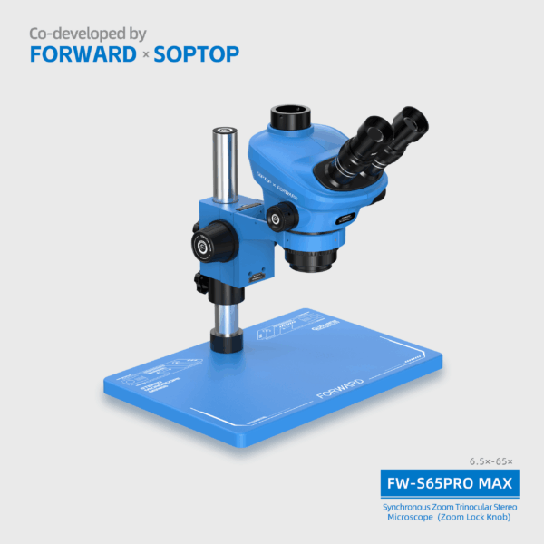 FW-S65Promax-S Synchronous Zoom Trinocular Microscope