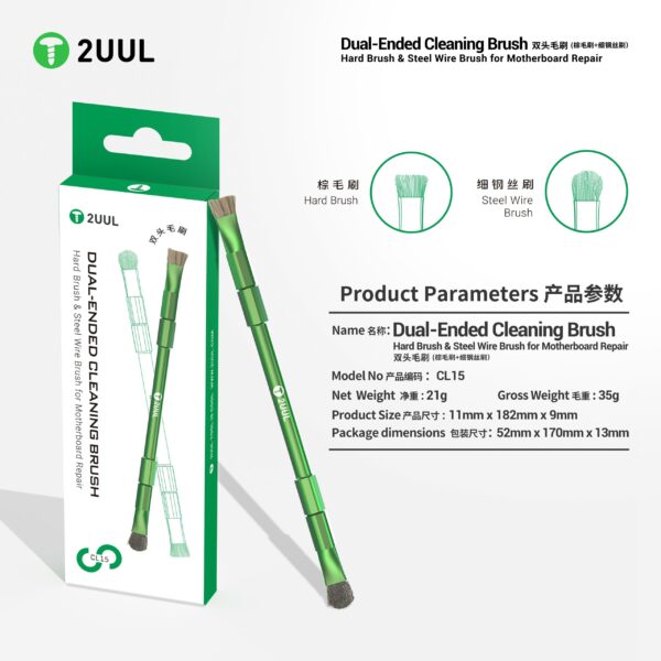 2UUL CL15 Dual-Ended Cleaning Brush