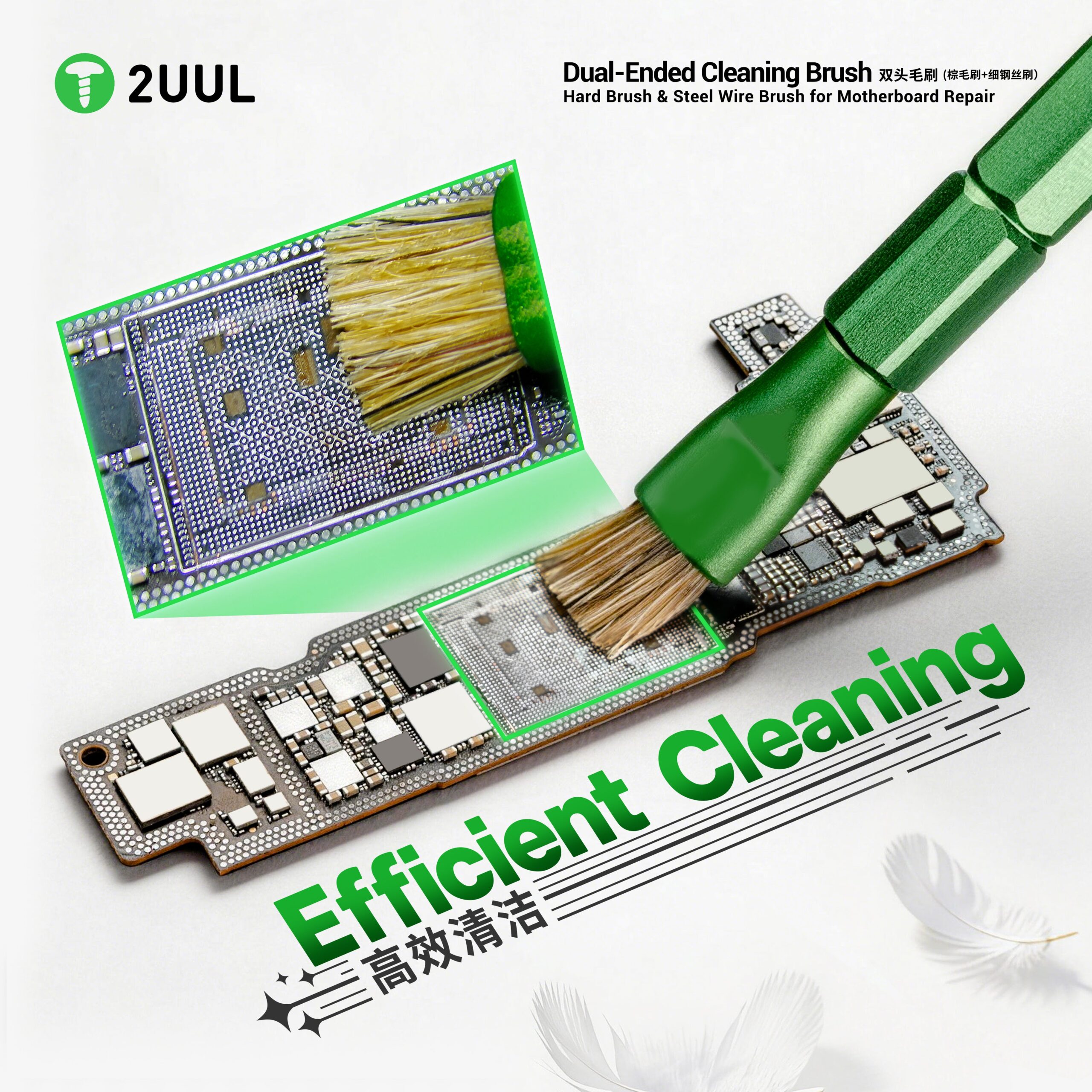 2UUL CL15 Dual-Ended Cleaning Brush