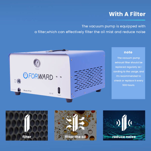 FORWARD-FW-P12-Plus-All-in-One-Motor-CompressorPump-filter-the-oil-mist-and-reduce-noise FORWARD FW-P12 Plus All in One Motor (Compressor+Pump)