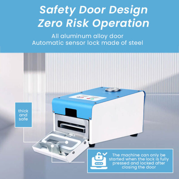 FW-8R-Mini-Bubble-Removal-Machine-Safety-Door-Design-Zero-Risk-Operation-FORWAR FORWARD FW-8R Mini Bubble Removal Machine