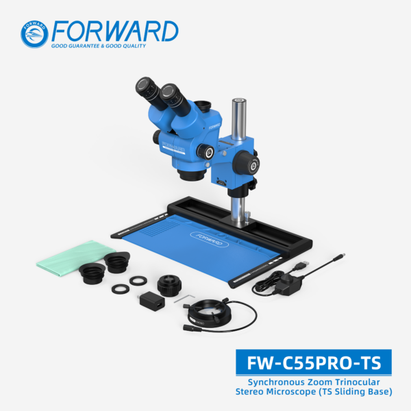 Forward FW-C55Pro-TS-Synchronous Zoom Trinocular Microscope