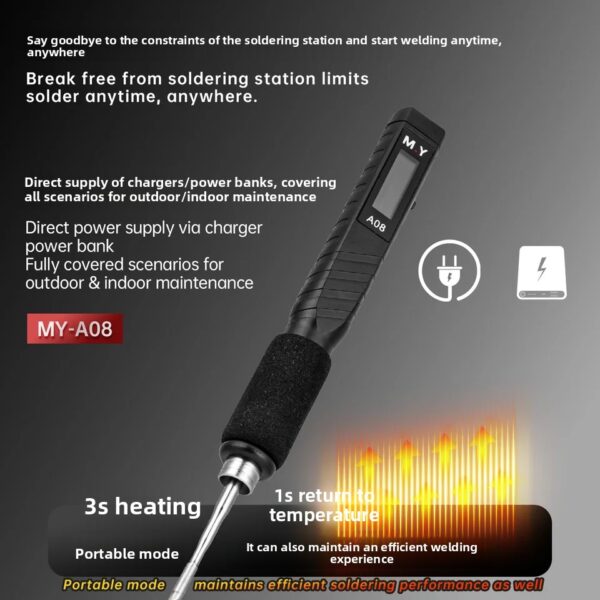 Hb888ae1e52424692abfdbcab8a258a8fm Mr.Yang M.Y-A08 C210 Portable Soldering Iron