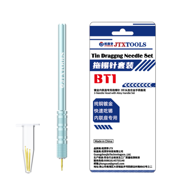 JTX BT1 Tin Dragging Needle Connector Reballing Set
