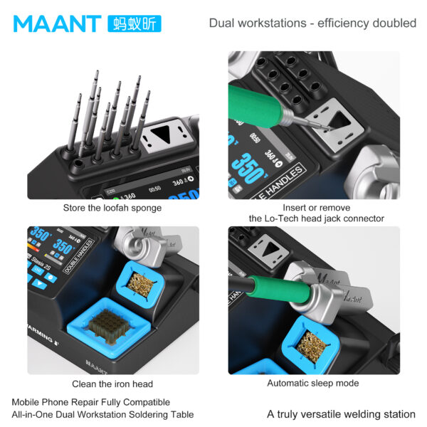 MaAnt Stasis 2S 200W dual Soldering Station