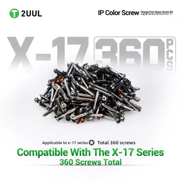 2UUL SC13 IP Color Screw Charge Port Spare Screw Kit (360pcs/Box)