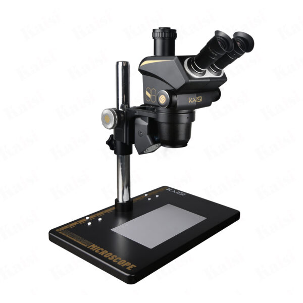 H892f5f70b79c4ac9a953010d44ffeec2F Kaisi S6 6.8X-68X 110mm Working Place Trinocular Microscope