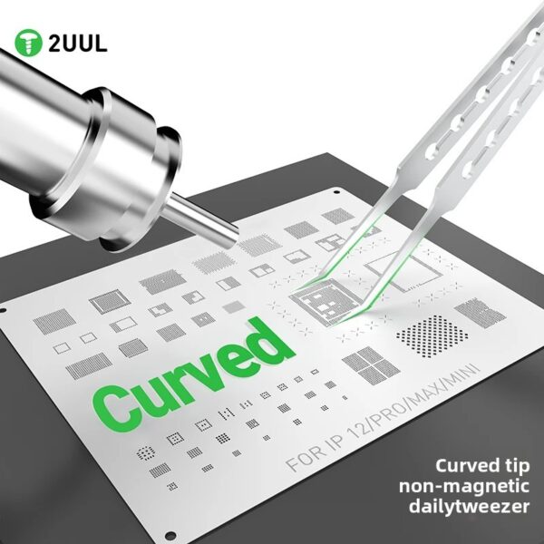 2UUL TW23 Curved Tip Non-magnetic Daily Tweezer