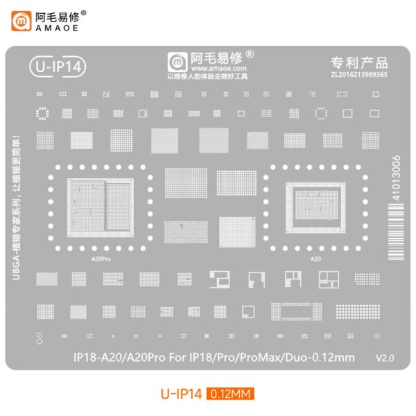 Amaoe Stencil For Iphone 18Pro / 18ProMax